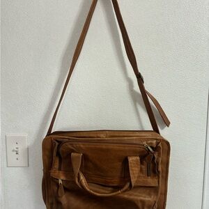 Jourdan Brown Leather Men's Bag